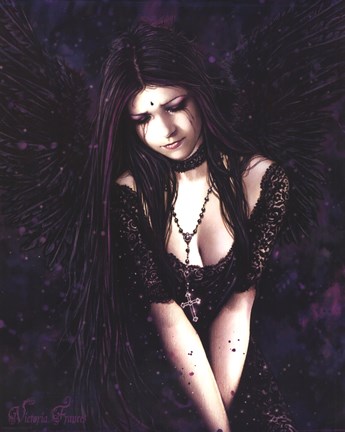 Framed Lamenting Angel Print