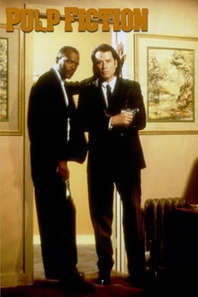 Framed Pulp Fiction Duo (color) Print