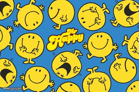 Framed Mr. Happy Print