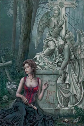 Framed Cris Ortega Graveside Print