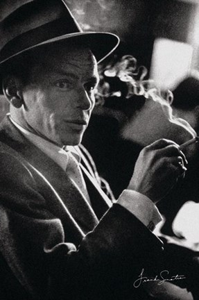 Framed Frank Sinatra - Smoke Print