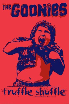 Framed Goonies - Truffle Shuffle Print