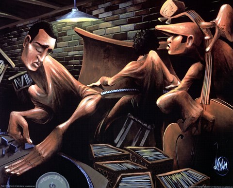 Framed Urban Jazz Session Print