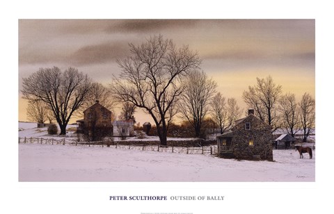 Framed Outside of Bally Print