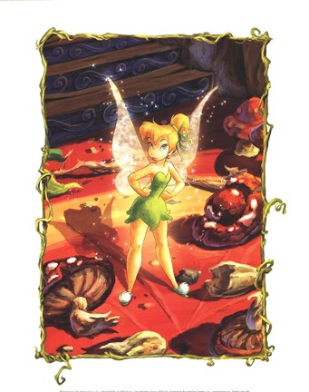 Framed Tinker Bell Takes Charge Print