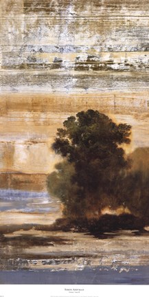 Framed Green Trees II Print