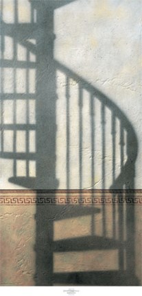 Framed Spiral Staircase Print