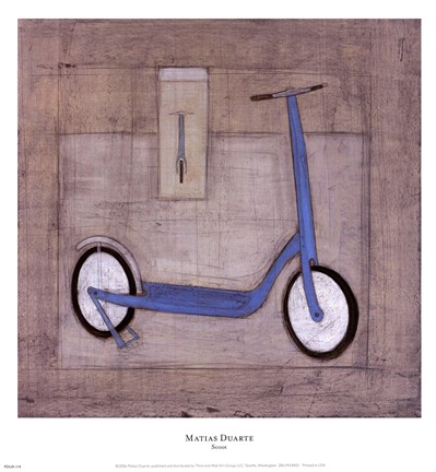 Framed Scoot Print
