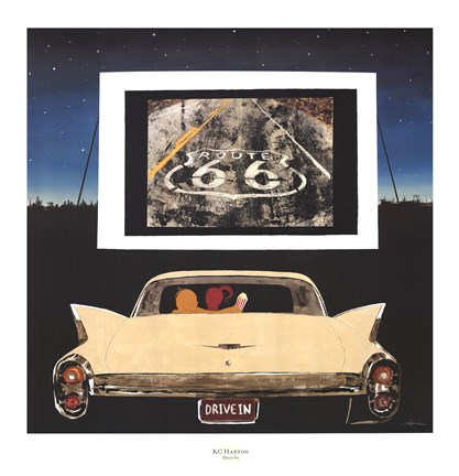 Framed Drive In Print