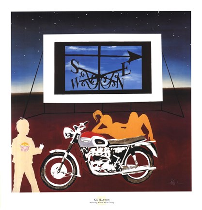 Framed Watching Where We're Going Print