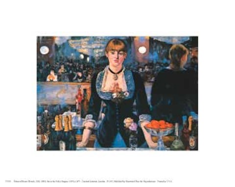 Framed Bar at the Folies Bergere Print
