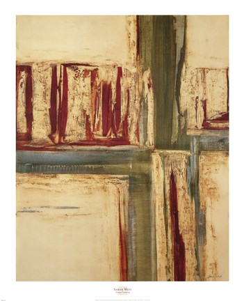 Framed Green Crossing Print