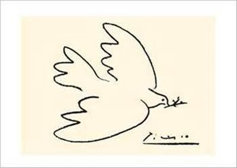 Framed Dove of Peace (serigraph) Print