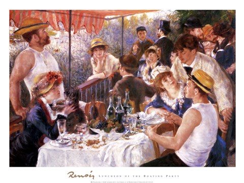 Framed Luncheon of the Boating Party Print