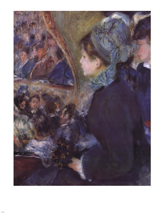 Framed At the Theatre (La Premiere Sortie) Print