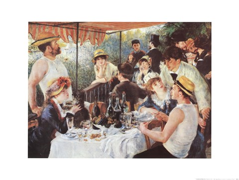 Framed Luncheon of the Boating Party, c.1881 Print