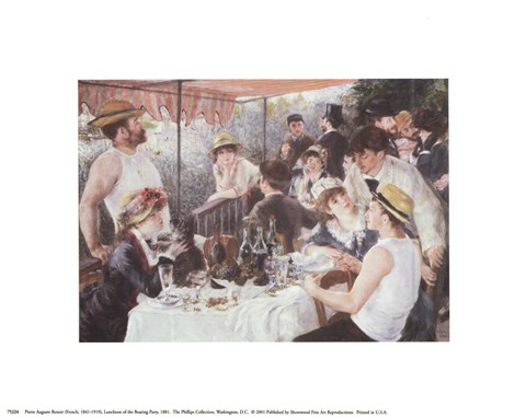 Framed Luncheon of the Boating Party, c.1881 Print