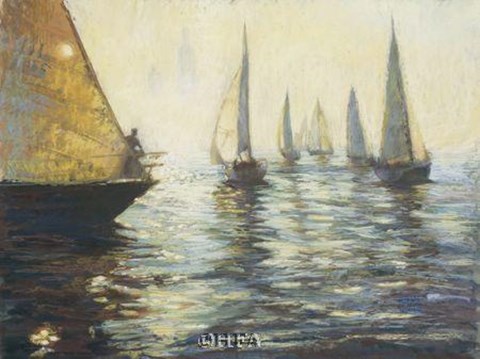 Framed Waiting to Start Print