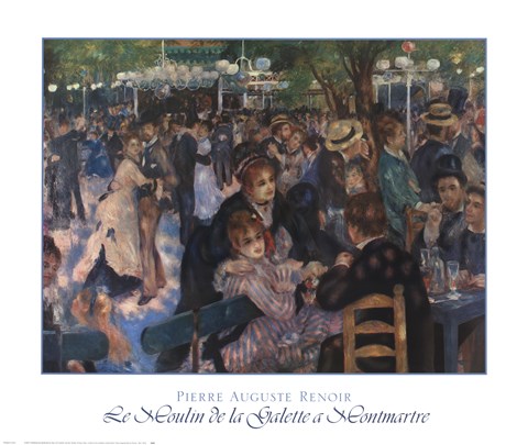 Framed Le Moulin de la Galette a Montmartre Print