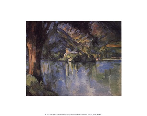 Framed Le Lac d'Annecy Print