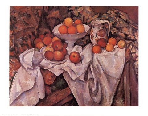 Framed Apples and Oranges, c.1895 Print