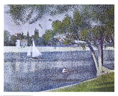 Framed Seine At the Grande-Jatte Print