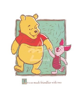 Framed It's So Much Friendlier with Two Print