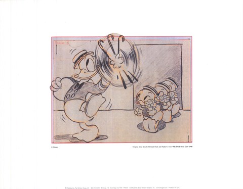 Framed Mr. Duck Steps Out, 1940 Print