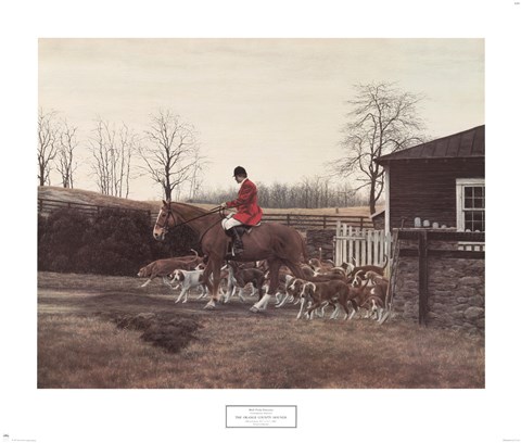 Framed Orange County Hounds Print