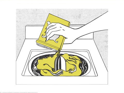 Framed Washing Machine Print