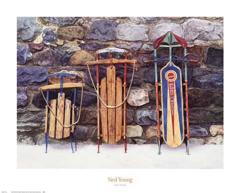 Framed Three Friends Print