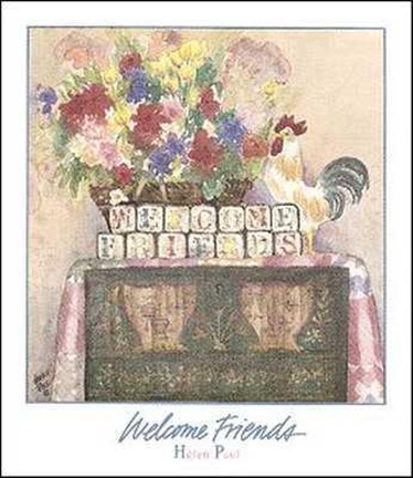 Framed Welcome Friends Print