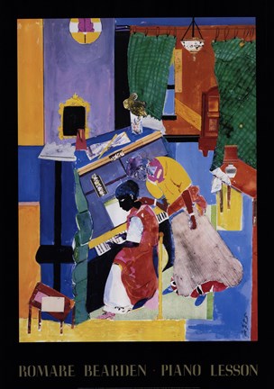 Framed Piano Lesson Print