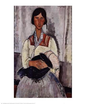 Framed Gypsy with Baby Print