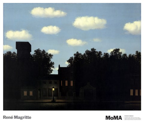 Framed Empire of Light II, 1950 Print