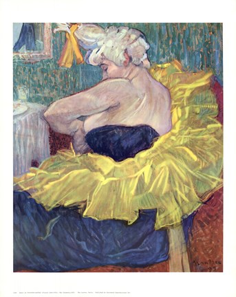 Framed Lady Clown Cha-U-Kao Print