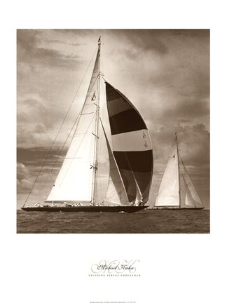 Framed Velsheda versus Endeavour Print