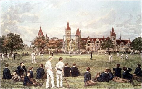 Framed Charterhouse School Pm Print