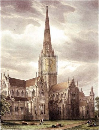 Framed Salisbury Cathedral Pm Print