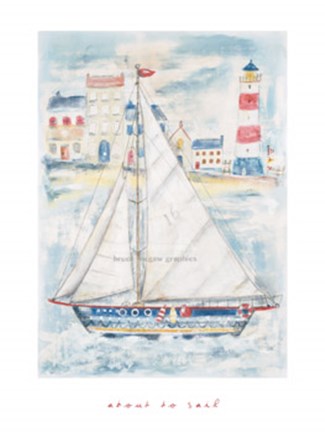 Framed About to Sail Print