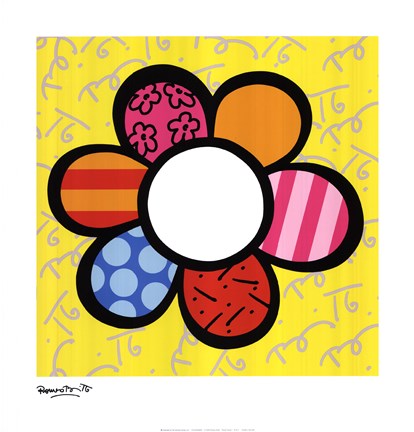Framed Flower Power I (small) Print