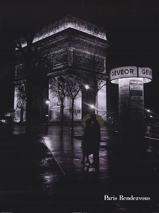 Framed Paris Rendevous Print