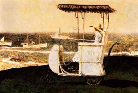 Framed Excursion Boats, Monhegan Island Print