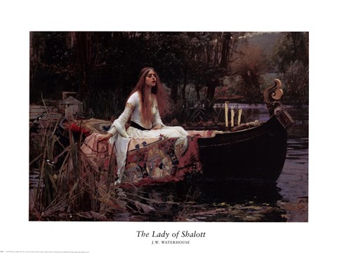 Framed Lady of Shalott, c.1888 Print