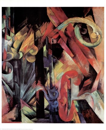 Framed Forest with Squirrel Print