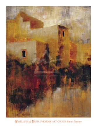 Framed Dwelling at Dusk Print