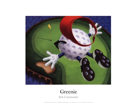 Framed Greenie Print