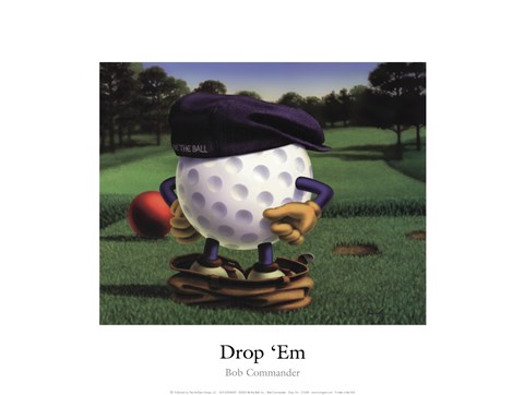 Framed Drop &#39;Em Print