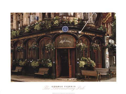 Framed Bloomsbury Pub, London Print