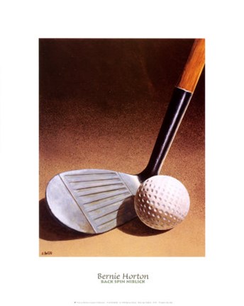 Framed Back Spin Niblick Print